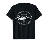 NAUTICAL Anchor Biddeford Maine Travel Vacation T-Shirt