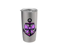 Nautical Anchor Bow Style Stainless Steel Insulated Tumbler