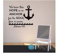 Nautical Anchor Wall Decals We Have This Hope to Provide Art Stickers for Home Decoration Living Room 59X67 Cm