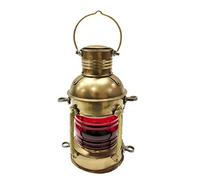 Nautical Antique 10" Ship Lamp Boat Red Oil Lantern Maritime Collectible Decorative