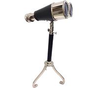 Nautical Binocular London 1915 On Tripod Stand Chrome Nickel Finish Vintage high magnifing solid matterial fully functional Home & Office Decor