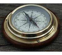 Nautical Brass Compass Magnifying Navigationa lMagnetic 5" Sailing Ship/Boat Desk Compass Handcrafted Compass Maritime Compass Best Gift Item
