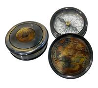 Nautical Brass Poem Compass Made for Royal Navy London Beautiful Pocket Antique Compass