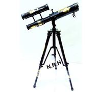 Nautical Brass Telescope with Table Top Tripod Metal Stand Office Decor Gift