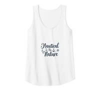 Nautical by Nature: Seaside Adventure Lover's Emblem Tank Top, Women, White, XXL