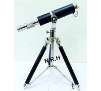 Nautical Chrome Finish Spyglass Telescope With Table Tripod Decor Gift