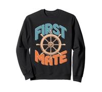 Nautical First Mate Boating Graphic Sweatshirt