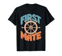 Nautical First Mate Boating Graphic T-Shirt