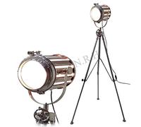 Nautical Full Steel Searchlight Spotlight Studio Tripod Floor Lamp Replica