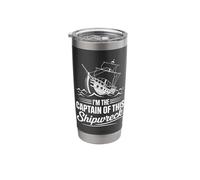 Nautical Humor Ship Boat Captain Shipwreck Stainless Steel Insulated Tumbler