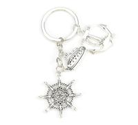 Nautical Keyring, Unique Gifts for Birthday or Friendship, Cute, Fashionable and Creative Design Including Steering Wheel and Anchor Charms, Perfect for Mum, Sister, Friends, and Boyfriends