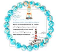 Nautical Lighthouse Gifts Lighthouse Keeper Inspirational Bracelet for Teachers Mentors Coach Mom Sister Friend Nautical Motivational Present Thank You Gift for Birthday Graduation Prayer Religious