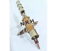 Nautical Modern Double Barrel Telescope Vintage Table Top Tripod Marine Scope Collectors & History Enthusiasts Works as a Stylish Office Accessory.