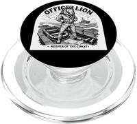 Nautical Officer Lion Coastal Guardian Design PopSockets PopGrip for MagSafe