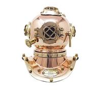 Nautical Replica Antique Reproduction Sea Diver Decorative Diving Helmet Desk Red Halloween Decor