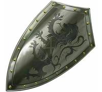 Nautical Replica Hub 28" Medieval Knight Battle Armor Dragon Shield Metal Handcrafted Decor