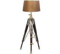Nautical Replica Hub Antique Brass Tripod Floor Lamp Modern Style Lamp Functional Light with a Unique Vintage Look Corner Lamp (Without Shade).