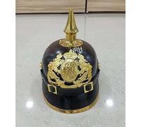 Nautical Replica Hub Bavarian German Pickelhaube Imperial Prussian Helmet Leather German HAT Halloween Costumes