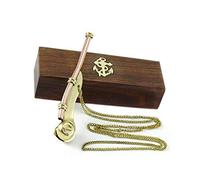 Nautical Replica Hub Bosun's Whistle Brass & Copper Boatswains Pipe with Storage Box