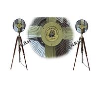 Nautical Replica Hub Collectible Made For Royal Navy London Modern Fan Wooden Tripod Stand Home Decor