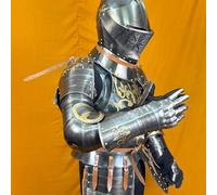 Nautical Replica Hub European Combat Full Body Suit Of Armor Medieval Knight Cosplay Armor Costume Medieval Half-Body Warrior Armor - Battle-Ready Costume