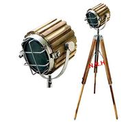 Nautical Replica Hub Hollywood Studio Spot Light Searchlight Tripod Floor Lamp