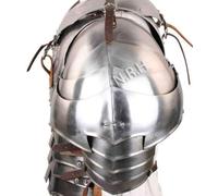 Nautical Replica Hub Medieval 18g Steel Avenger Pauldrons Set Steel Pauldrons LARP And SCA Shoulder Armor Halloween Role-Play Costume.