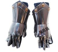 Nautical Replica Hub Medieval Armor Gauntlets Steel Gloves Armor Pair | Medieval Viking Knight Warrior Metal Gauntlet