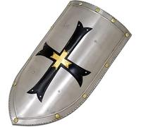 Nautical Replica Hub Medieval Crusader Steel Shield 18 Gauge Armor Templar Viking Steel Iron Shield