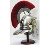 Nautical Replica Hub Roman Centurion Helmet Warrior Halloween costumes Armor Metal Red Plume With Inner Liner