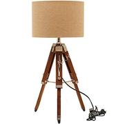 Nautical Replica Hub Small Bedside Table Lamps Unique Style Bedside Desk Lamps Nickel Base，Modern Lamps for Living Room (Without lamp Shade)