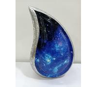 Nautical Replica Hub Unique Teardrop Decorative Urns, Cremation Urns for Human Ashes - Display Burial at Home or in Niche at Columbarium, Engraved Aluminum Urns for Ashes Adult Male & Female