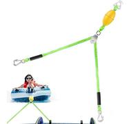 Nautical Rope, Heavy Duty Non-Slip Multifunctional Floating Tow Rope with Ski Harness - for Toys, Sofas, Rafts, Outdoor, Water, Lake, River, Pond, Pool, Beach
