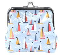 Nautical Sail Blue Leather Wallet for Women Nautical Sail Blue UNITALLA, Classic, Nautical Sail Blue, UNITALLA, Classic, Nautical Sail Blue, UNITALLA, Classic