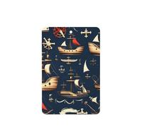 Nautical Sailing Pirate Printing 10 Pcs Car Air Freshener Hanging Sheets Scented Hanging Sheets With Rope For Home