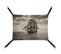 Nautical Sailing Pirate Theme Cat Cage Hammock Cat Hammock for Cage Rat Hammock Ferret Hammock Cat Hammock for Large Cats Hanging Cat Bed Cat Hammock Bed Chinchilla Hammock Pet Hammock