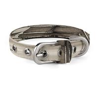 Nautical Sailing Pirate Theme Dog Collar Adjustable Pet Collar Stainless Steel D-Ring Collar Oxford Cloth Cat Collar Strap with Metal Buckle for Small Medium Dog