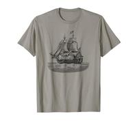 Nautical Sailing Ship Art 1776 American Revolution History T-Shirt