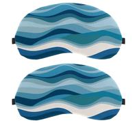 Nautical Sea Tides Pattern Dutch Velvet Sleep Shade