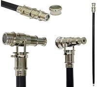 Nautical Telescope Walking Stick Three Fold Wooden Walking Canes Strong & Beautiful