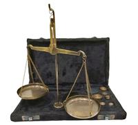 Nautical Traditional Goldsmith Weight (tarazu) showpiece Scale Balance Justice Law Scale Decoration Vintage Apothecary Scale Small Brass Weight Scale