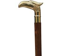 Nautical Vintage Brass Eagle Handle Wooden Walking Stick