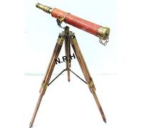 Nautical Vintage Solid Brass Spyglass Telescope With Table Tripod Stand Decor Gift
