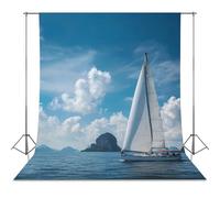 Nautical Yacht Aquatic Coastal Backdrops for Photography Backgrounds Backdrop Cloth Party Studio Photo Booth Props 56"x79"