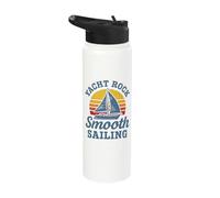 Nautical Yacht Rock Smooth Sailing Stainless Steel Insulated Water Bottle