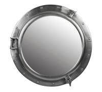 Nauticalia Aluminium Porthole Mirror, Dark Pewter, 46cm