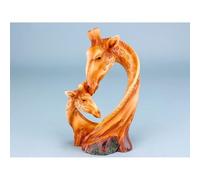 Nauticalia Carved Wood-Effect Giraffe Heads, 23cm