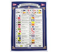Nauticalia Flags & Morse Code Tea Towel, 71x51cm