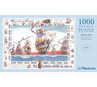 Nauticalia Lord Nelson's Navy Trafalgar Painting by David Bell, Historical Landscape Challenging 1000 Piece Jigsaw Puzzle for Adults