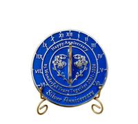 NauticalMart Anniversary Sundial Gift for 25th Silver Wedding Anniversary in 2026 Home Decor Or Garden Present Idea - Handmade Gifts for Him, Her Parents Or Couples 25 Year Celebration